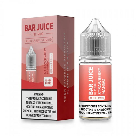 Strawberry Mango by Bar Juice BJ15000 Salt Series E-Liquid 30mL (Salt Nic) with Packaging