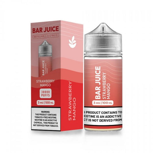 Strawberry Mango by Bar Juice BJ30000 E-Liquid 100mL (Freebase) with Packaging
