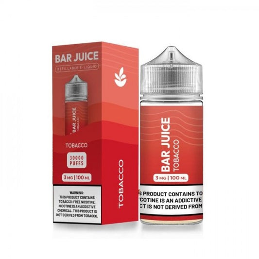 Tobacco by Bar Juice BJ30000 E-Liquid 100mL (Freebase) with Packaging