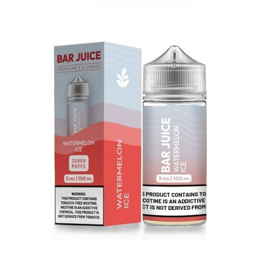 Watermelon Ice by Bar Juice BJ30000 E-Liquid 100mL (Freebase) with Packaging