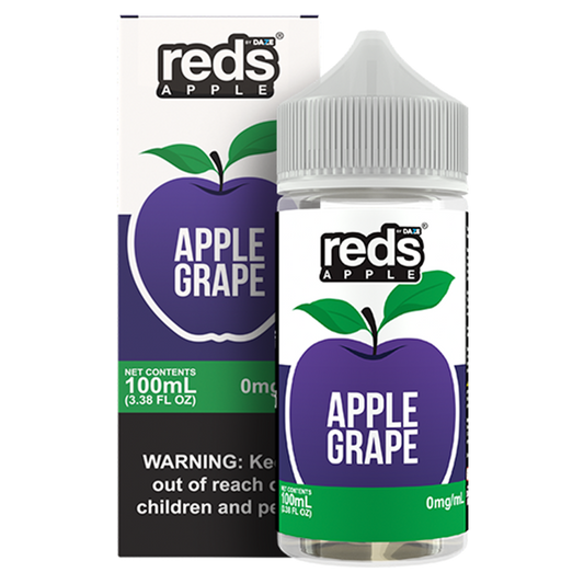Grape by 7Daze Reds E-Liquid 100mL (Freebase) with Packaging
