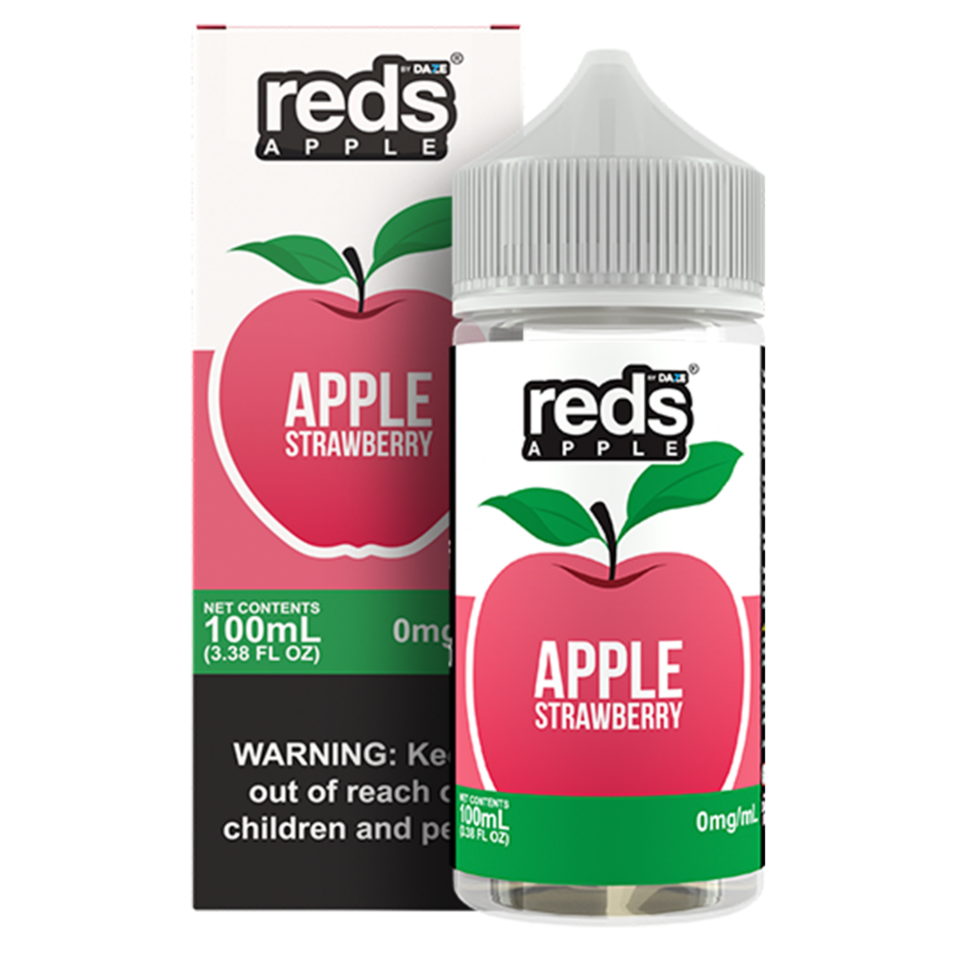Strawberry by 7Daze Reds E-Liquid 100mL (Freebase) with Packaging