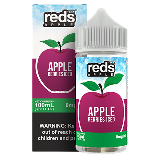 Berries Ice by 7Daze Reds E-Liquid 100mL (Freebase) with Packaging