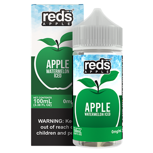 Watermelon Ice by 7Daze Reds E-Liquid 100mL (Freebase) with Packaging