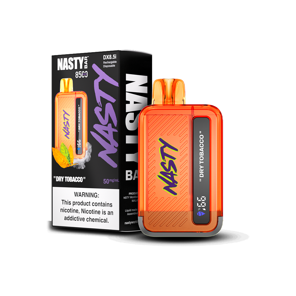 Nasty Bar Disposable 8500 Puffs 17mL 50mg Dry Tobacco with Packaging