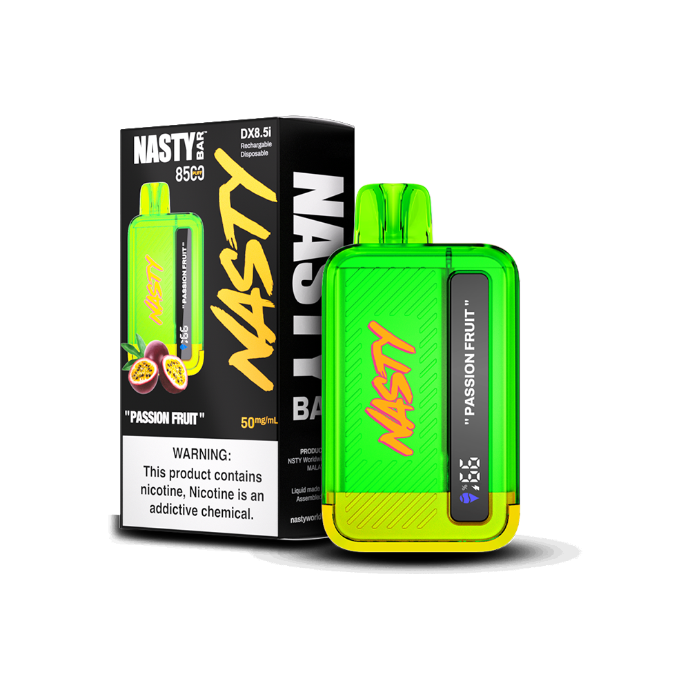 Nasty Bar Disposable 8500 Puffs 17mL 50mg Passion Fruit with Packaging