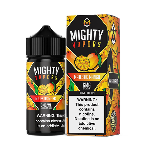 Majestic Mango by Mighty Vapors E-Juice 100mL (Freebase) with Packaging