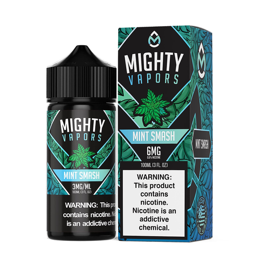 Mint Smash by Mighty Vapors E-Juice 100mL(Freebase) with Packaging