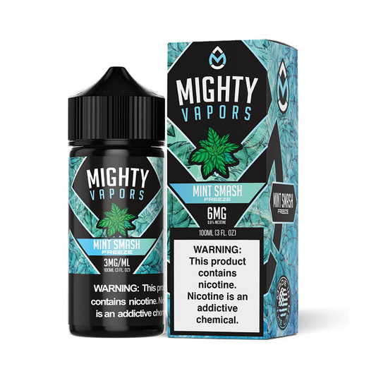 Mint Smash Freeze by Mighty Vapors E-Juice 100mL(Freebase) with Packaging