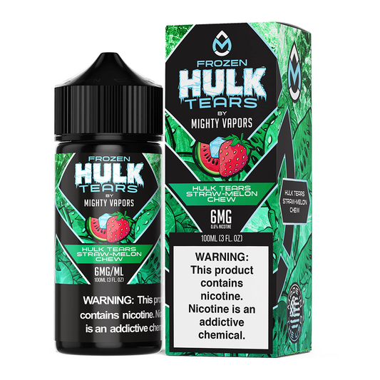 Frozen Hulk Tears by Mighty Vapors Hulk Tears E-Juice 100mL(Freebase) with Packaging