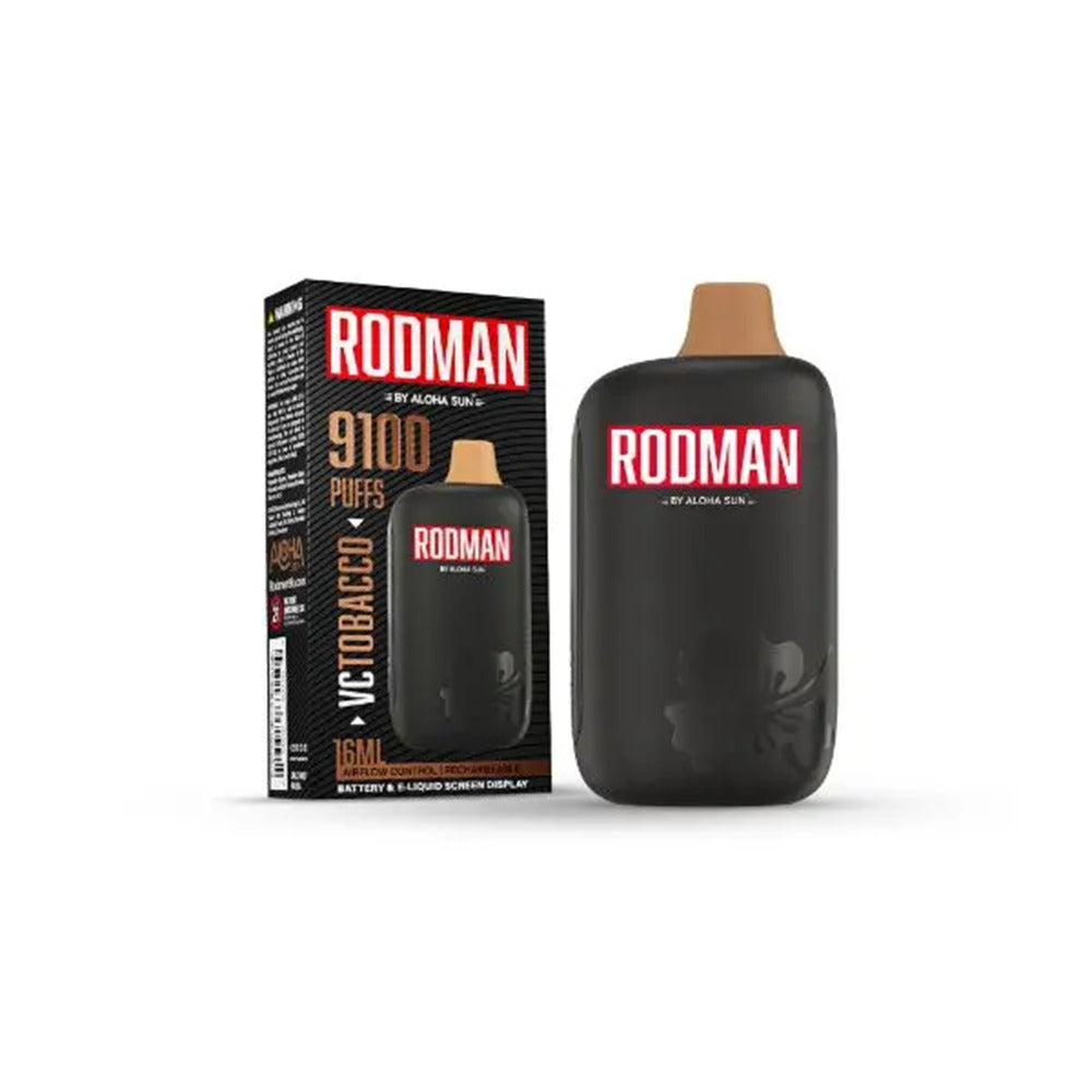 Aloha Sun Rodman Disposable 9100 Puffs 16mL 50mg VC Tobacco