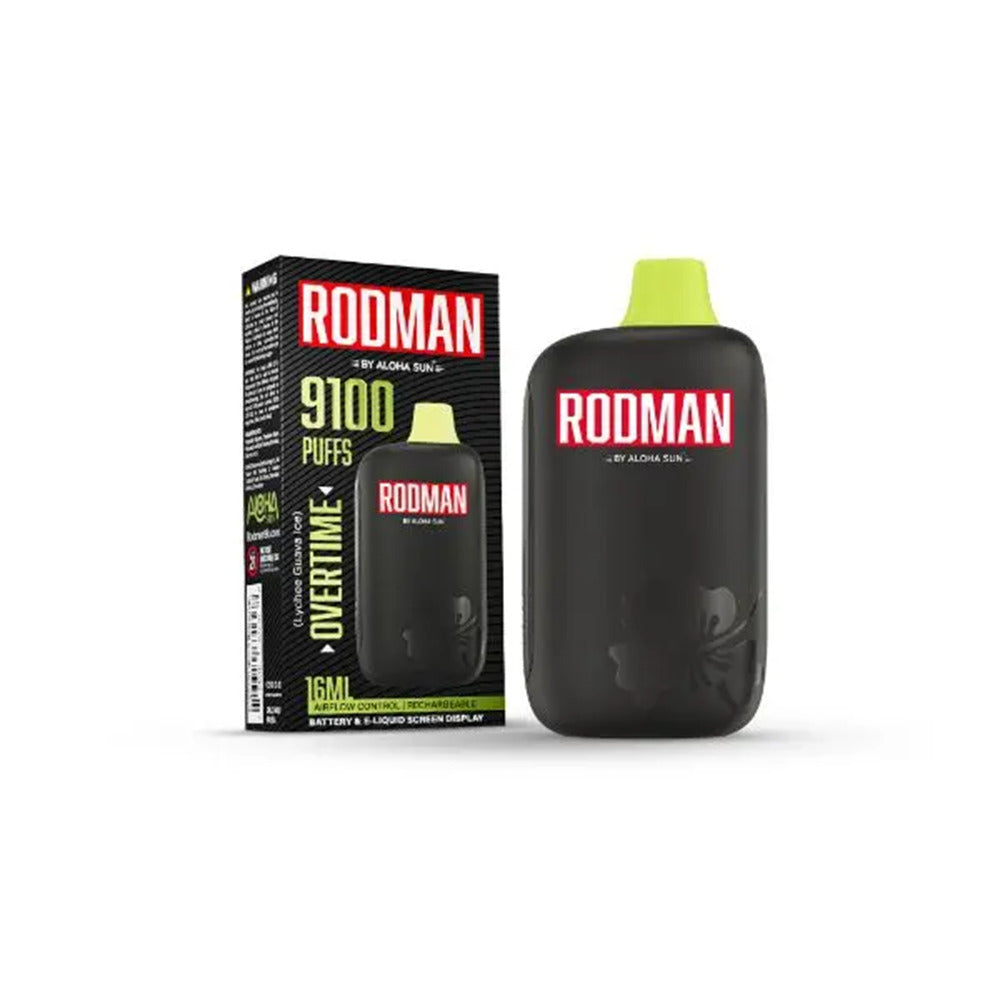 Aloha Sun Rodman Disposable 9100 Puffs 16mL 50mg Over Time