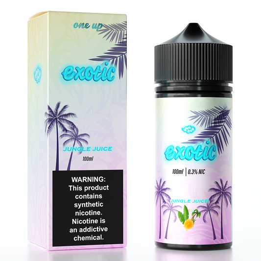 Jungle Juice by One Up TFN E-Liquid 100mL (Freebase) Packaging