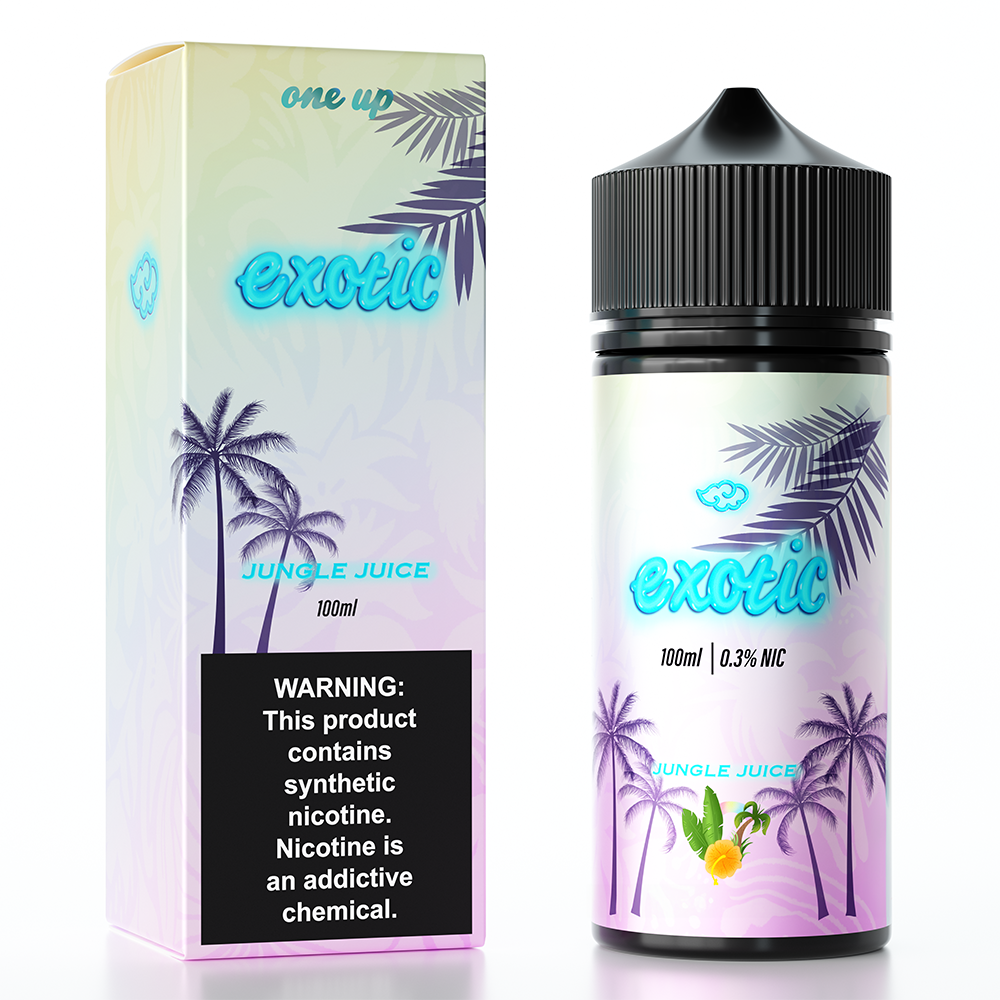 Jungle Juice by One Up TFN E-Liquid 100mL (Freebase) Packaging