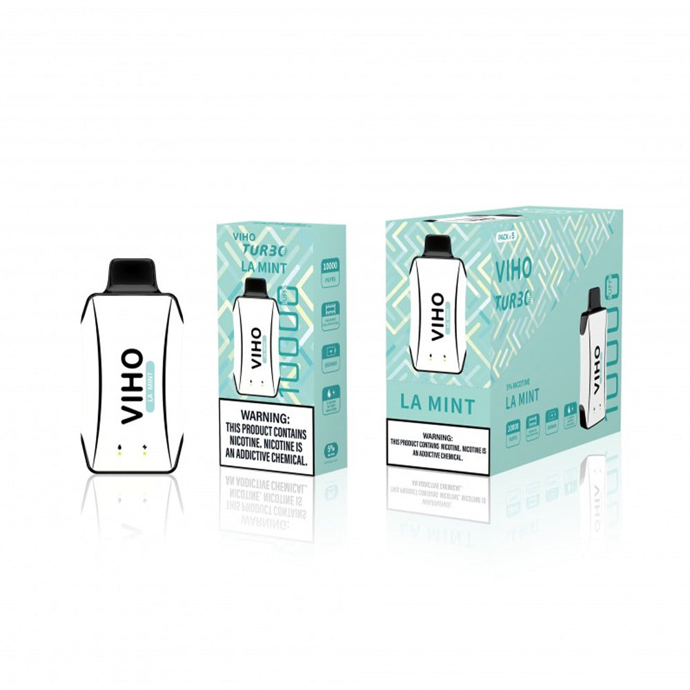 Viho Turnbo Disposable 10000 Puffs (17mL) - la mint with packaging