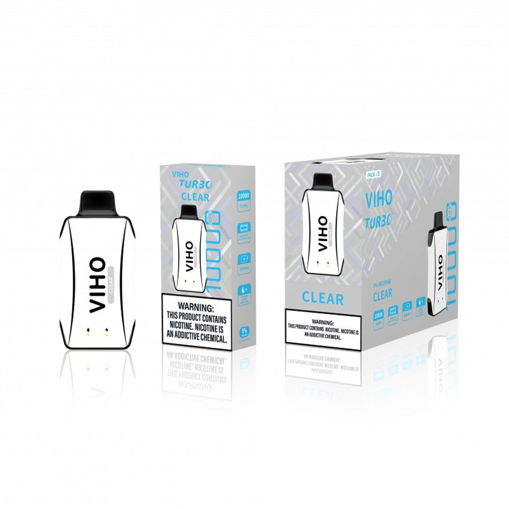 Viho Turnbo Disposable 10000 Puffs (17mL) - clear with packaging