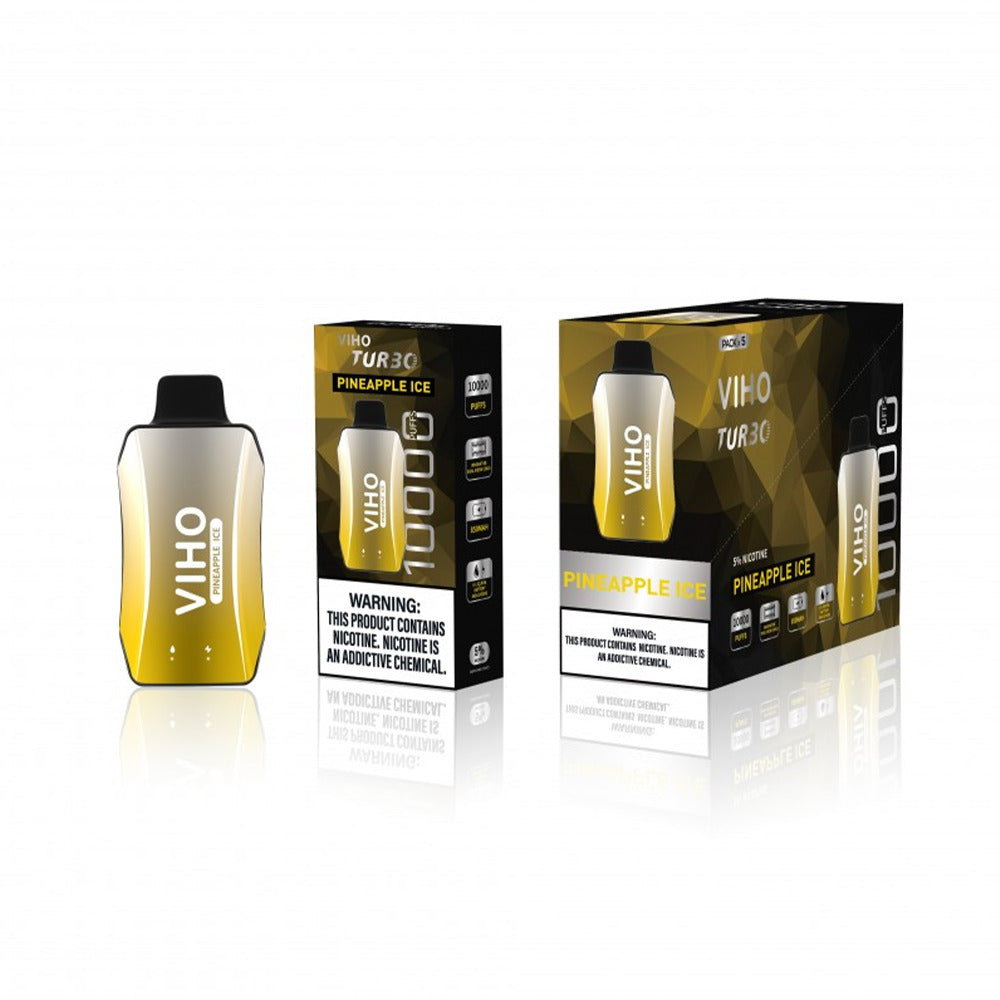 Viho Turnbo Disposable 10000 Puffs (17mL) - pineapple ice packaging