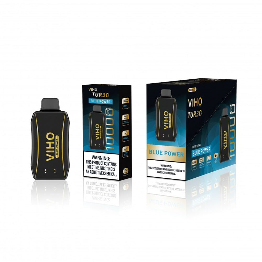 Viho Turnbo Disposable 10000 Puffs (17mL) - blue power with packaging