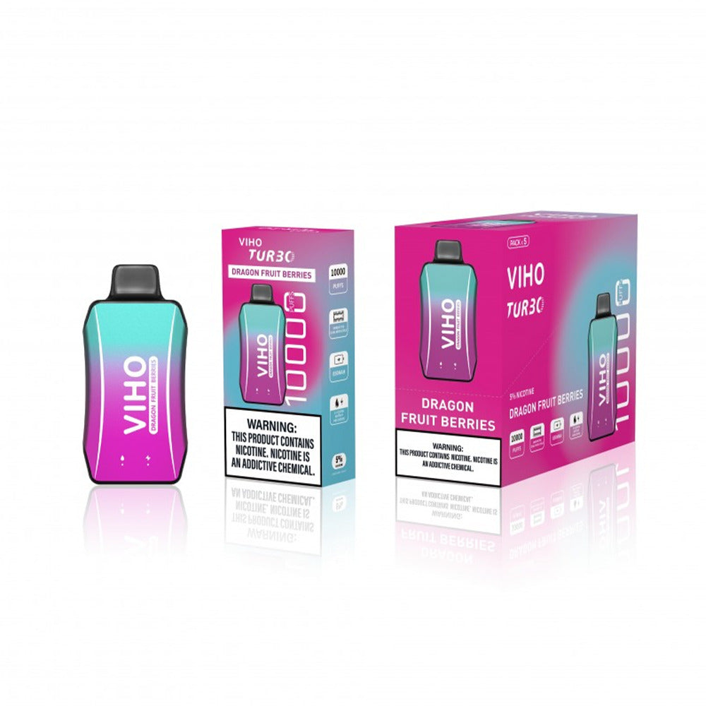 Viho Turnbo Disposable 10000 Puffs (17mL) - dragon fruit berries with packaging