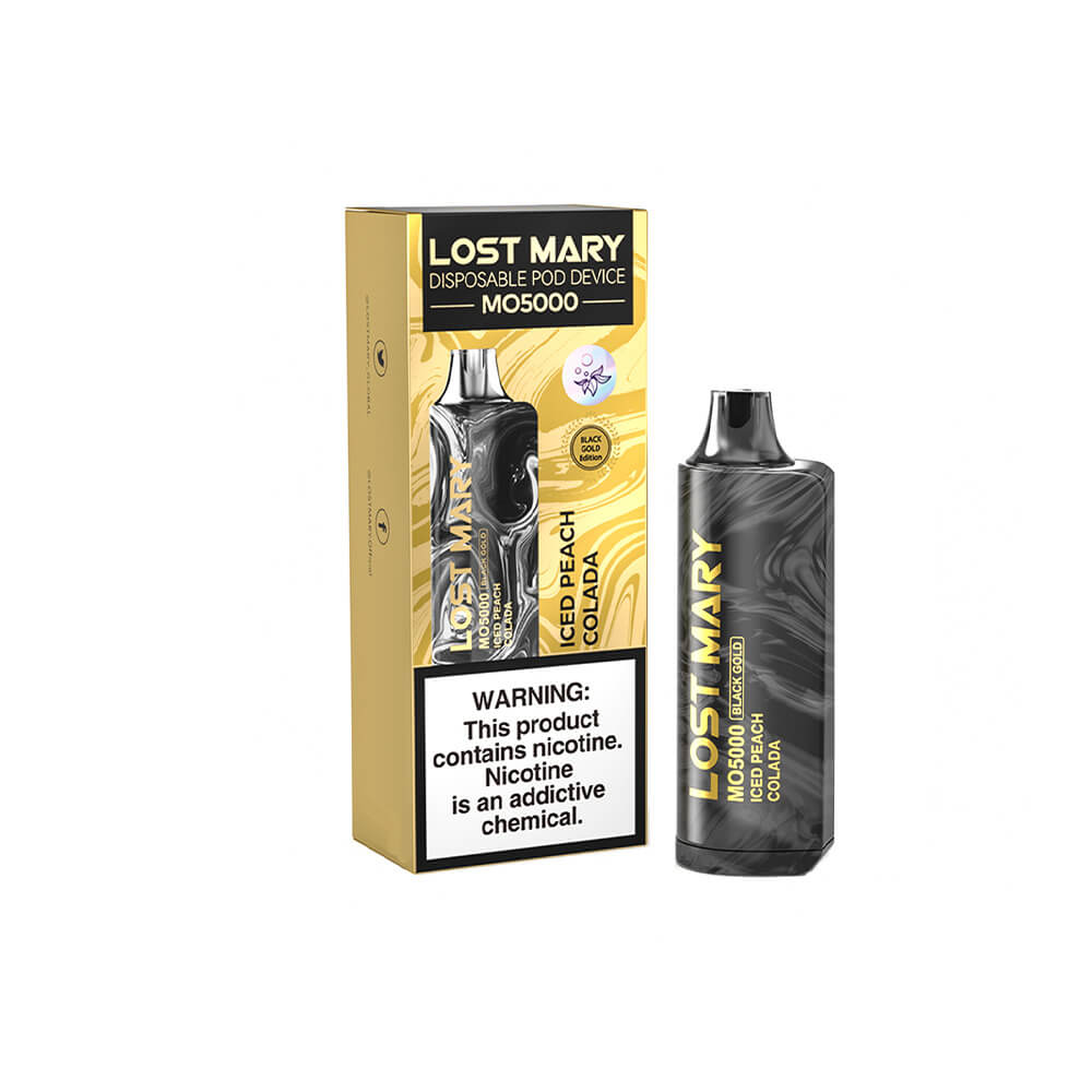 Lost Mary By Elf Bar MO5000 Disposable | 5000 Puffs | 10mL | 4%-5% Iced Peach Colada with Packaging