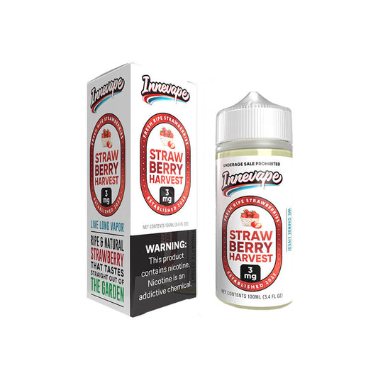 Strawberry Harvest by Innevape TFN Series E-Liquid 100mL (Freebase) with packaging