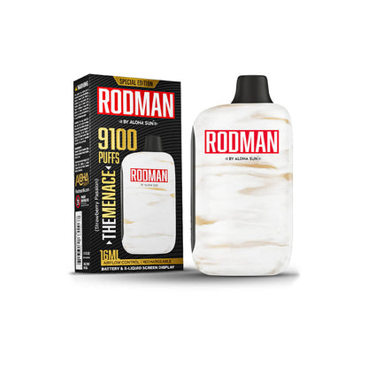 Aloha Sun Rodman Disposable 9100 Puffs 16mL 50mg Strawberry Passion