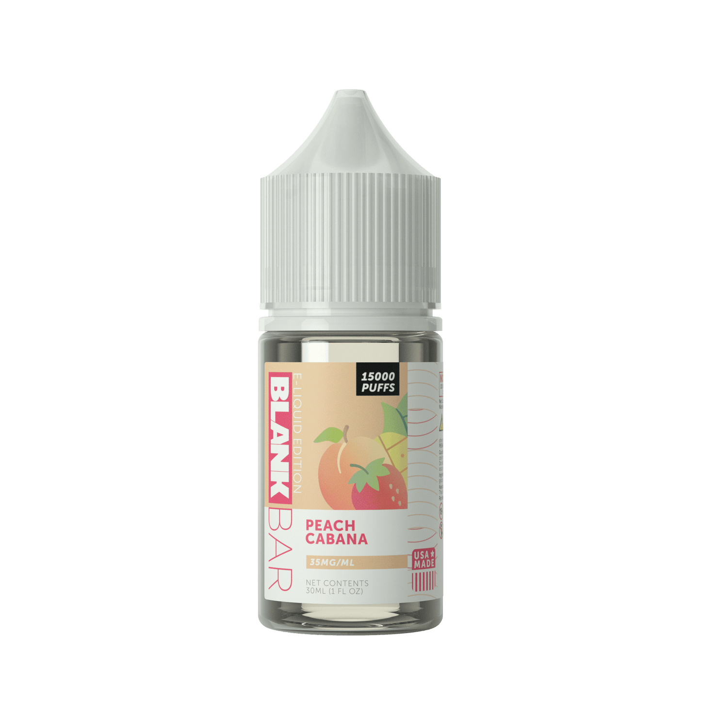 Peach Cabana | Blank Bar 15000 Puff Juice Salt Series | 30mL