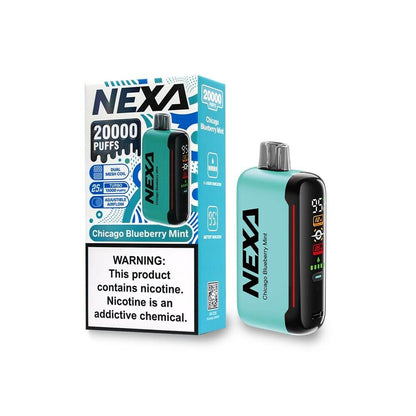 NEXA 20K Disposable Chicago-Blueberry-Mint with packaging