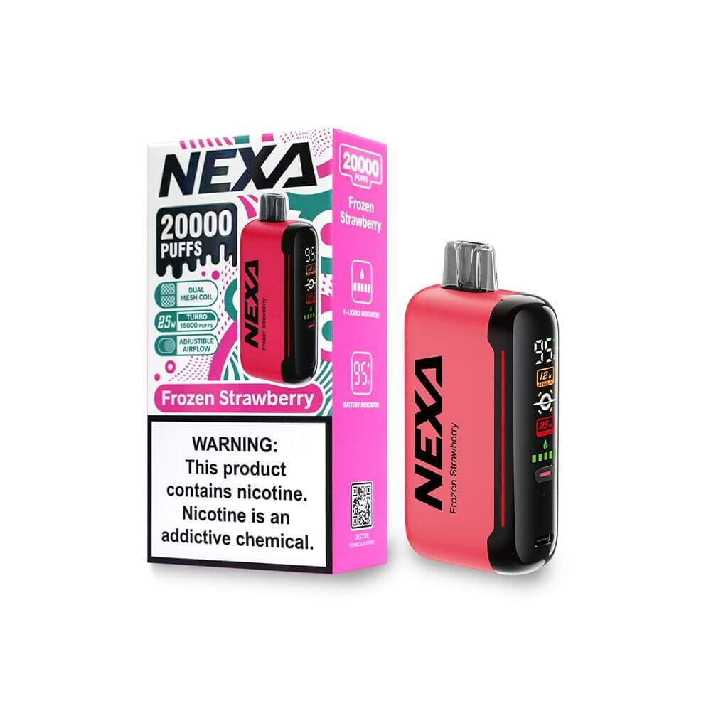 NEXA 20K Disposable Frozen-Strawberry with packaging