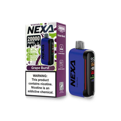 NEXA 20K Disposable Grape-Burst with packaging