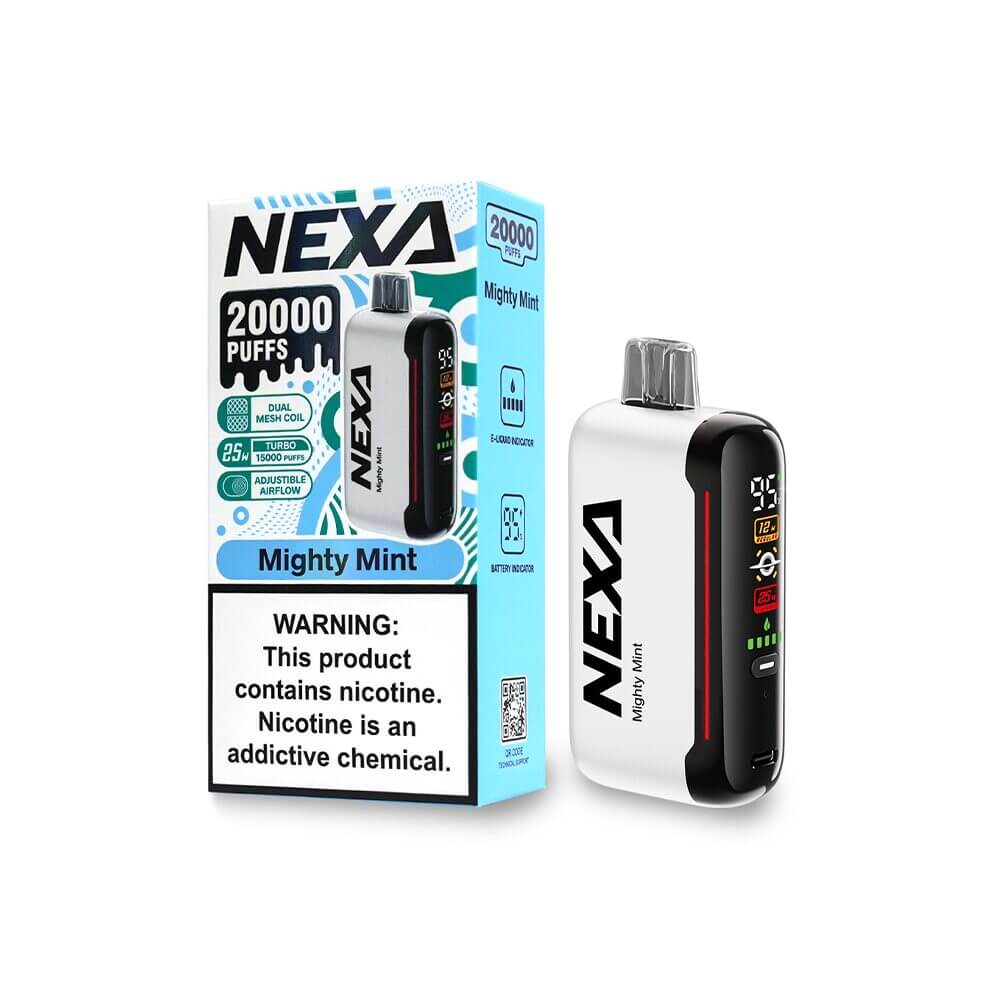 NEXA 20K Disposable Mighty-Mint with packaging
