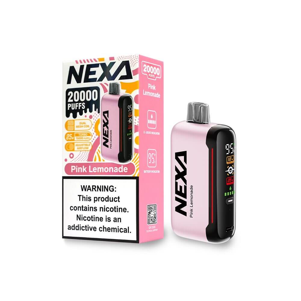 NEXA 20K Disposable Pink-Lemonade with packaging