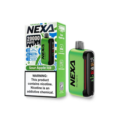 NEXA 20K Disposable Sour-Apple-Ice with packaging