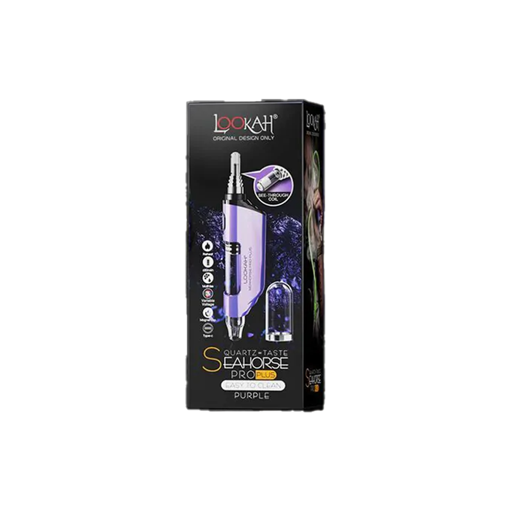 Lookah Seahorse Pro Plus Nectar Collector Wax Vaporizer (650mAh) Purple