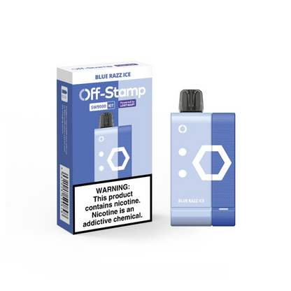 Off Stamp Disposable Kit 9000 Puffs Blue Razz Ice