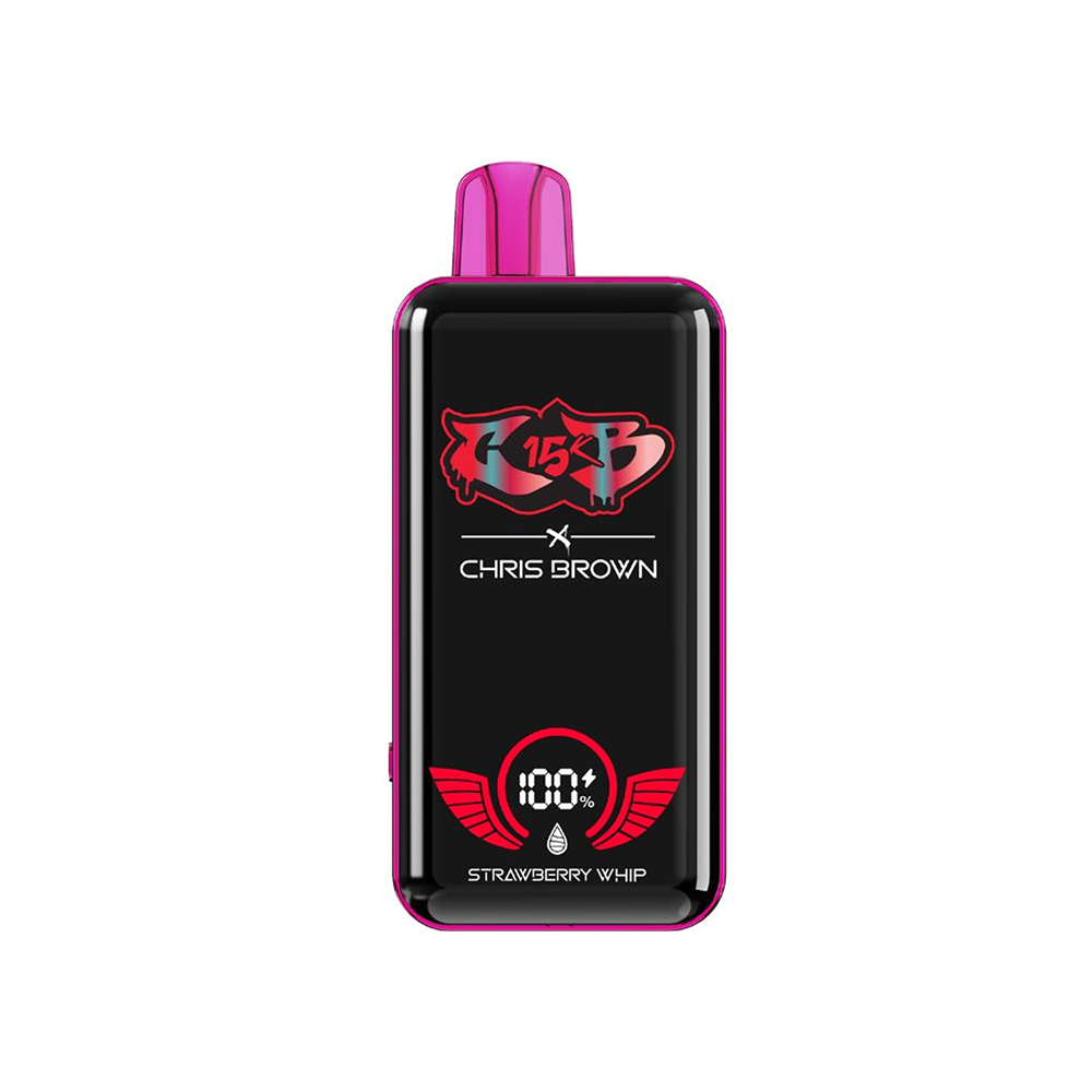 Chris Brown CB15K Disposable 15000 Puffs 15mL 50mg - Strawberry Whip