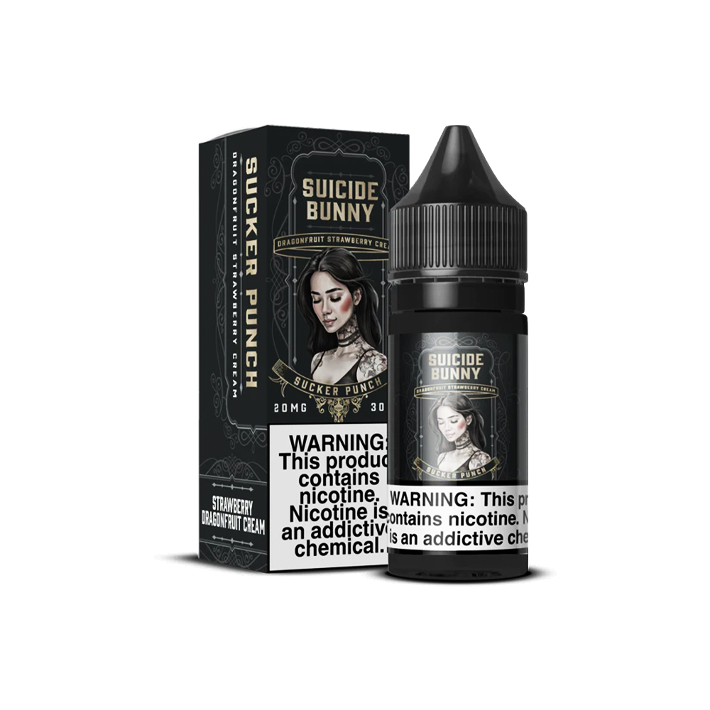 Sucker Punch by Suicide Bunny Salt Series E-Liquid 30mL (Salt Nic) - 20mg with Packaging