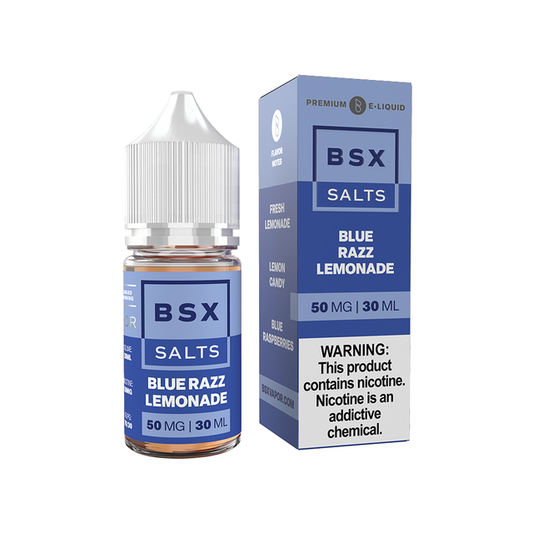 Blue Razz Lemonade | Glas BSX TFN Salts | 30mL - 50mg with packaging