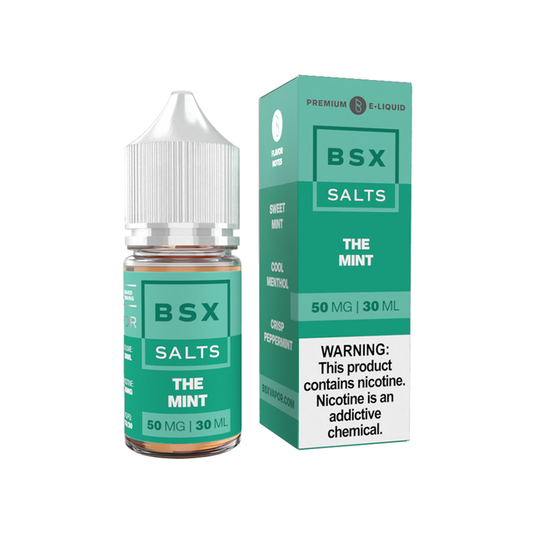 The Mint | Glas BSX TFN Salts | 30mL - 50mg with packaging