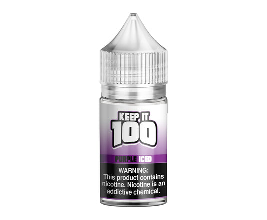 Purple Iced by Keep It 100 Tobacco-Free Nicotine Salt Series 30mL Bottle
