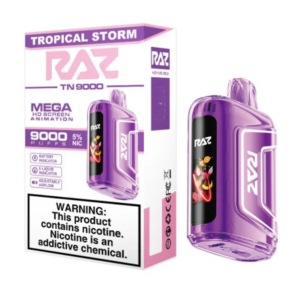 RAZ TN9000 Disposable tropical storm with packaging