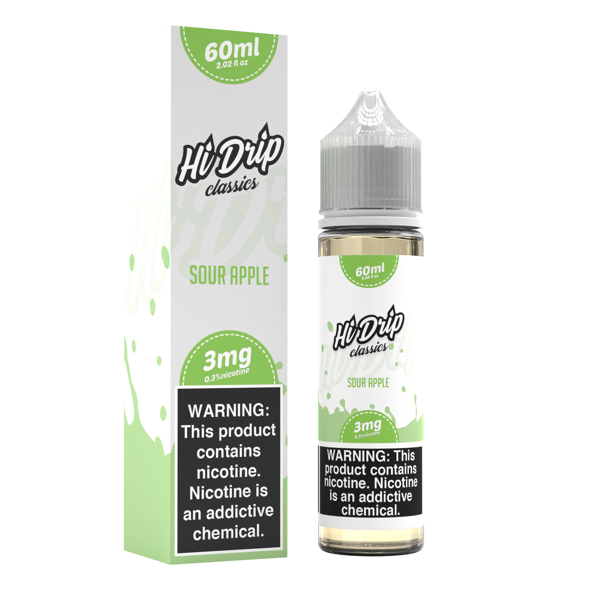 Sour Apple by Hi-Drip Classics Series 60mL with Packaging