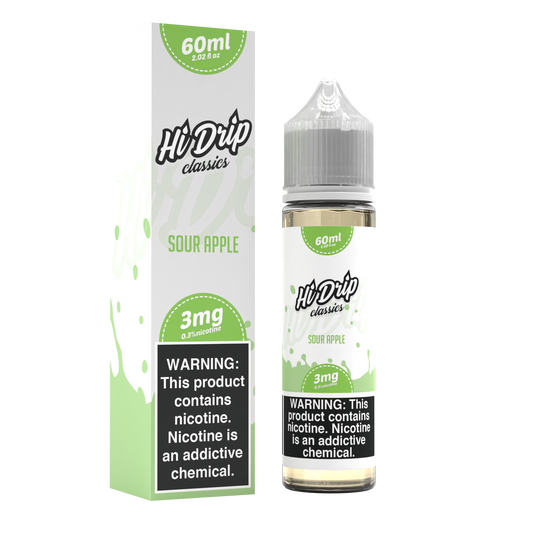Sour Apple by Hi-Drip Classics Series 60mL with Packaging