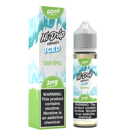 Sour Apple Iced by Hi-Drip Classics Series 60mL with Packaging