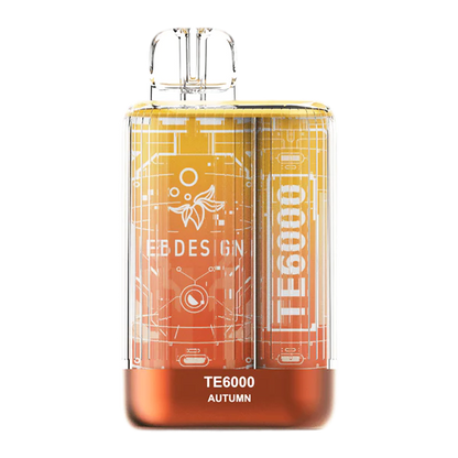 TE6000 (Non Branded EBDESIGN) Disposable | 6000 Puffs | 10.3mL 4% Autumn
