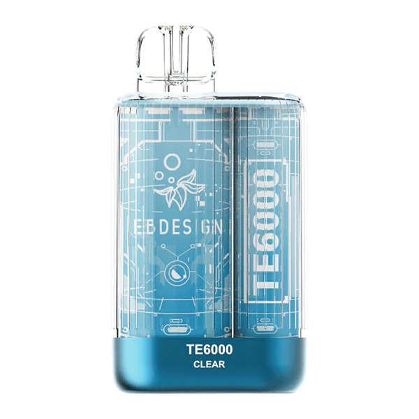 TE6000 (Non Branded EBDESIGN) Disposable | 6000 Puffs | 10.3mL 4% Clear
