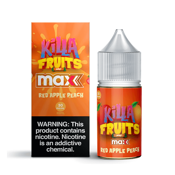 Red Apple Peach by Killa Fruits Max TFN Salts Series 30mL with Packaging