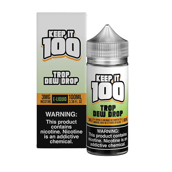 Trop Dew Drop by Keep It 100 Tobacco-Free Nicotine Series 100mL with Packaging