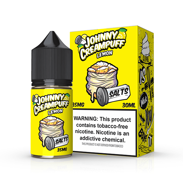 Lemon by Tinted Brew – Johnny Creampuff TF-Nic Salts Series 30mL with Packaging