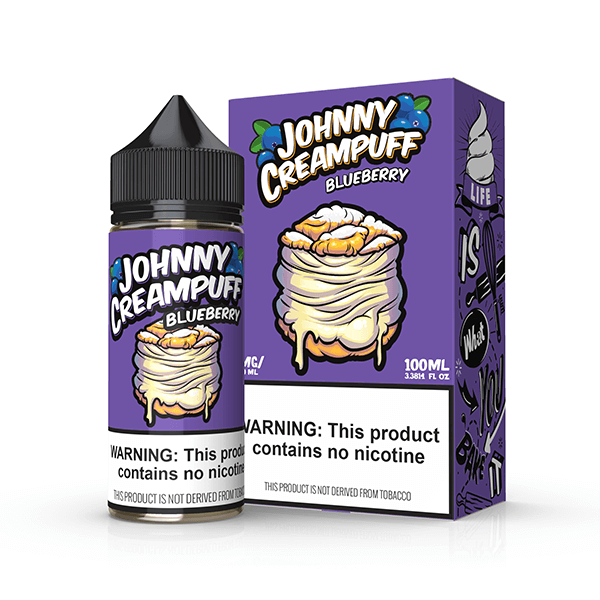 Blueberry by Tinted Brew – Johnny Creampuff TF-Nic Series 100mL with Packaging